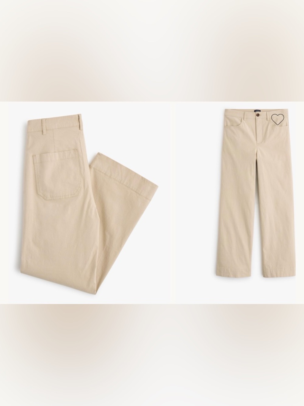 NWOT New JCrew Factory Ella wide-leg cropped pant - Picture 4 of 7